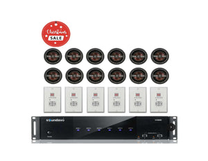 *CHRISTMAS SALE* WS66i (KIT-Package) Whole-Home Audio Matrix Controller with 6 Pairs of IC-640CF In-Ceiling 6.5" Speakers